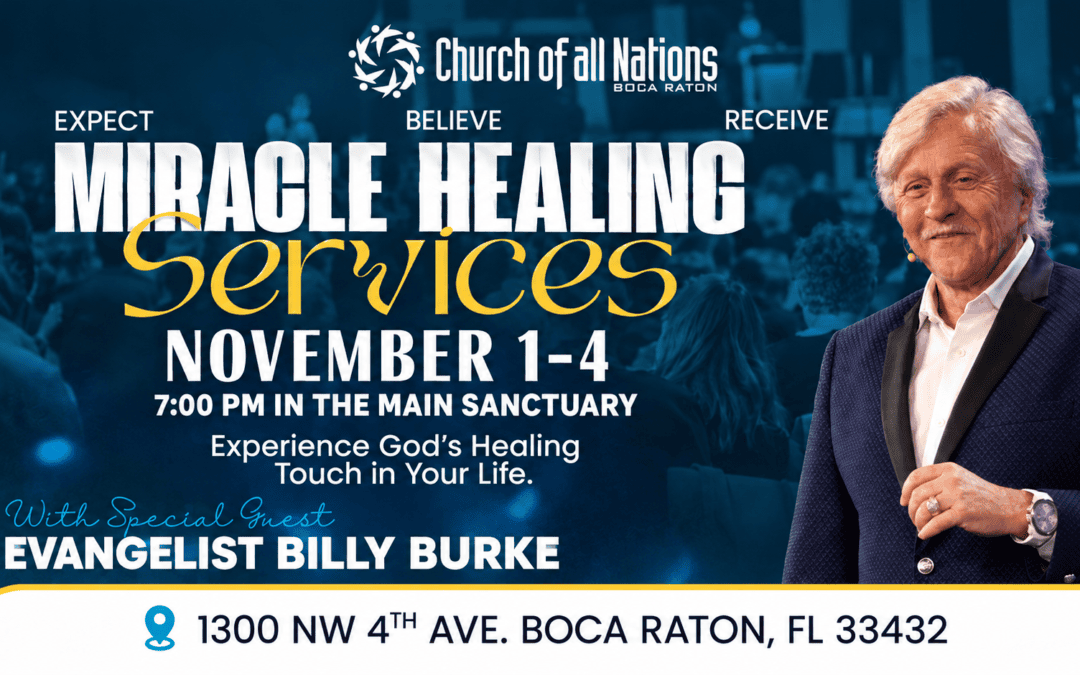 Guest Speaker at Church of All Nations – Boca Raton